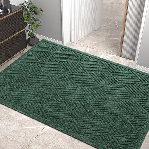 HIYARD Sturdy Front Door Mat (Green)