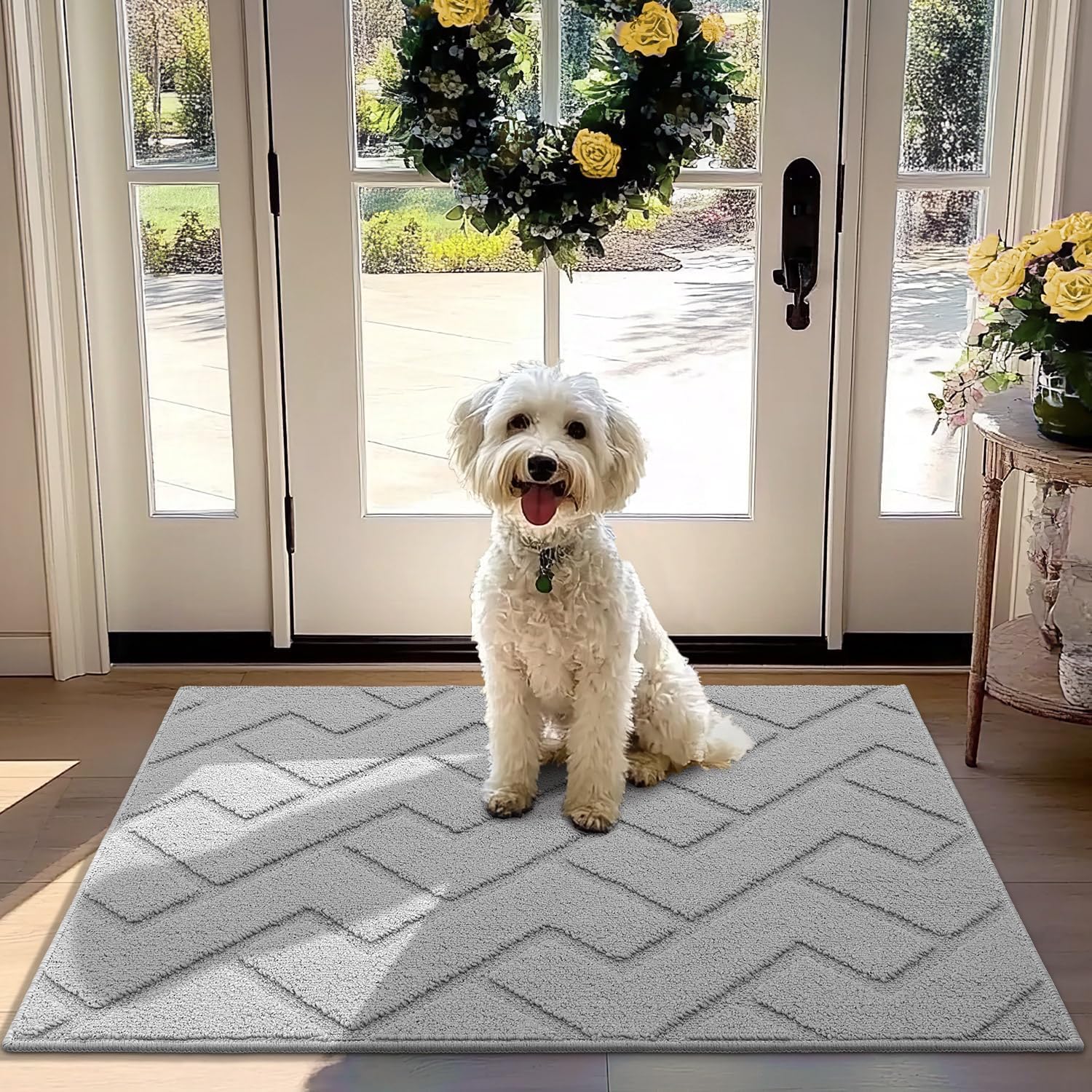 hicorfe 32x40 Absorbent Mat (Light Grey)