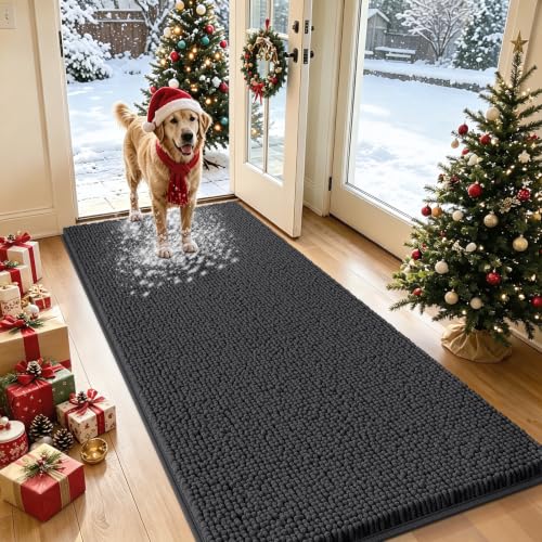 IM HOME Chenille Absorbent Mat