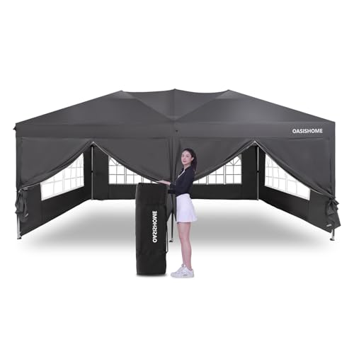 OASISHOME 10'x20' Pop-up Gazebo (Grey)