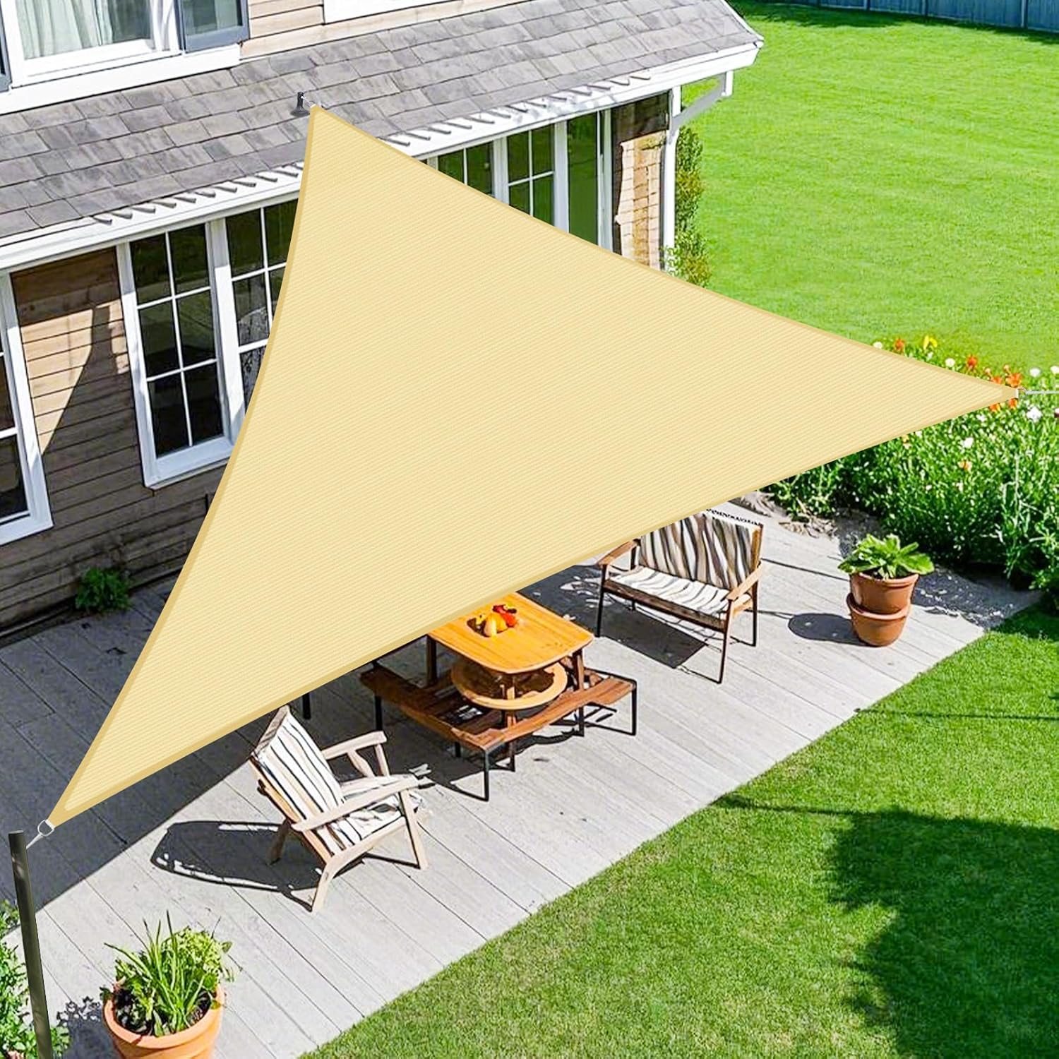 Amagenix Sun Shade Sail 12'X12'X12'