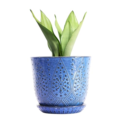 Gepege 10 Inch Ceramic Planter