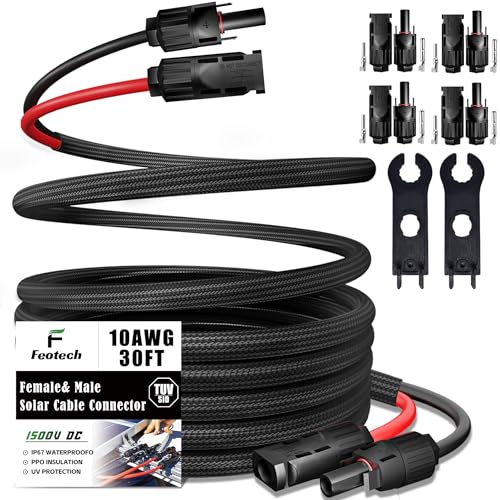 Feotech 30ft Solar Extension Cable (Weatherproof value)