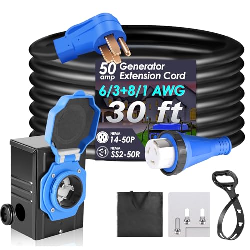 Seeutek 30FT Generator Cord Kit