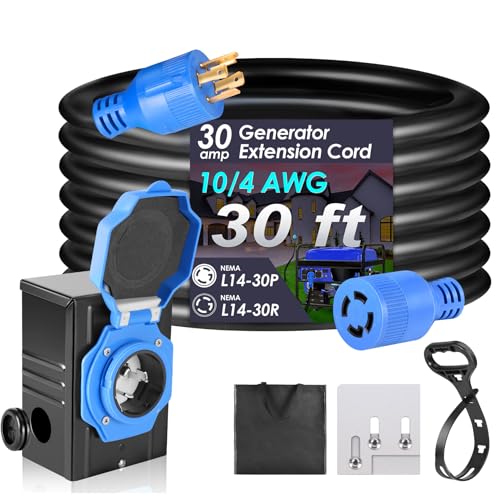 Seeutek 30 Amp Generator Cord (30 FT)