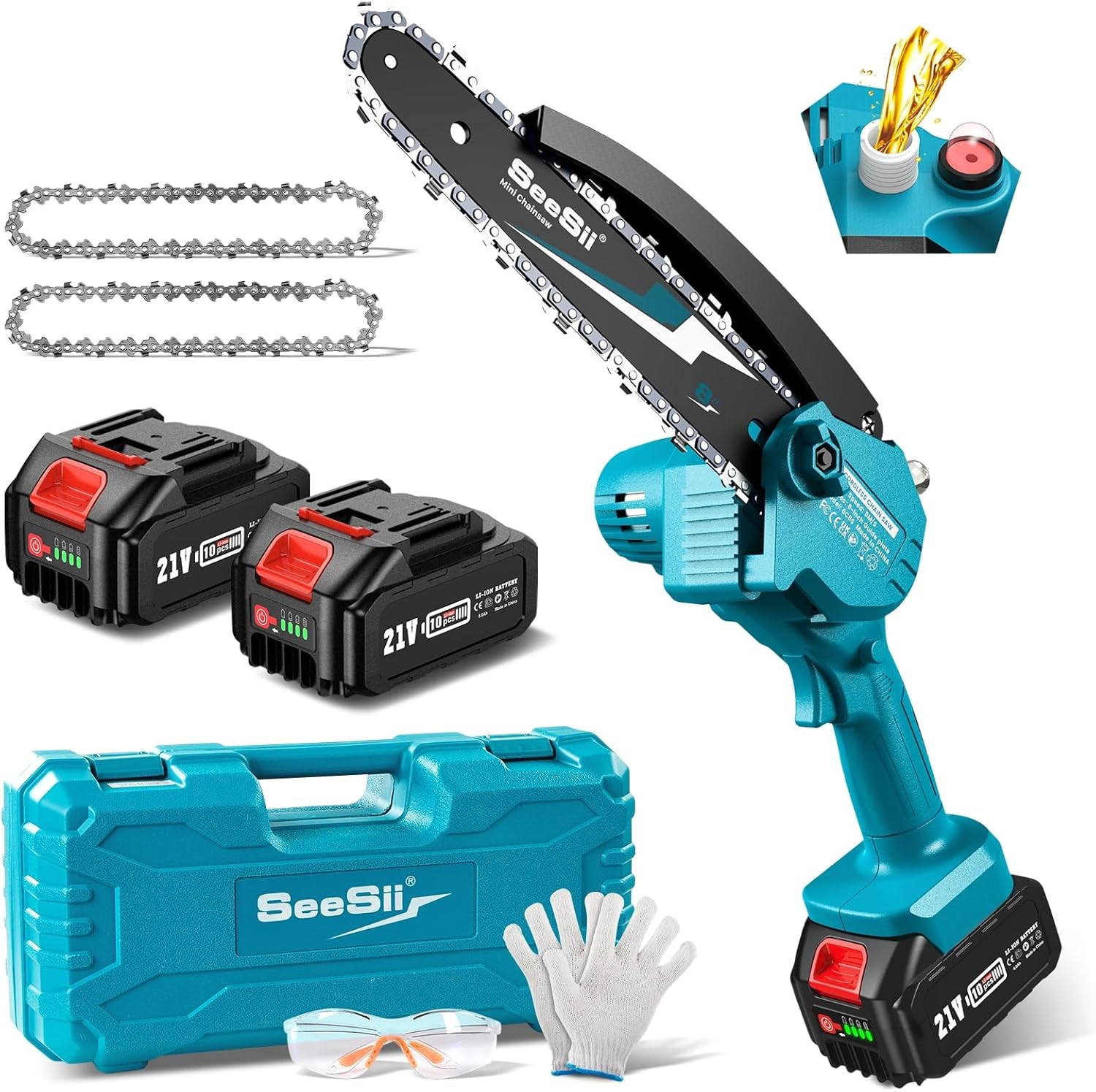 Seesii Mini Chainsaw 8-inch