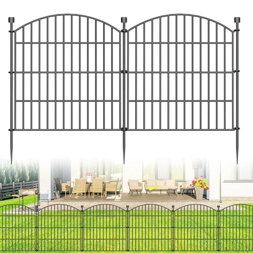 Bilibompa 10 Panels No Dig Decorative Garden Fence