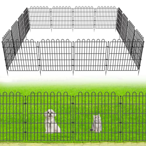 CLEASO 10 Panels No Dig Decorative Garden Fence