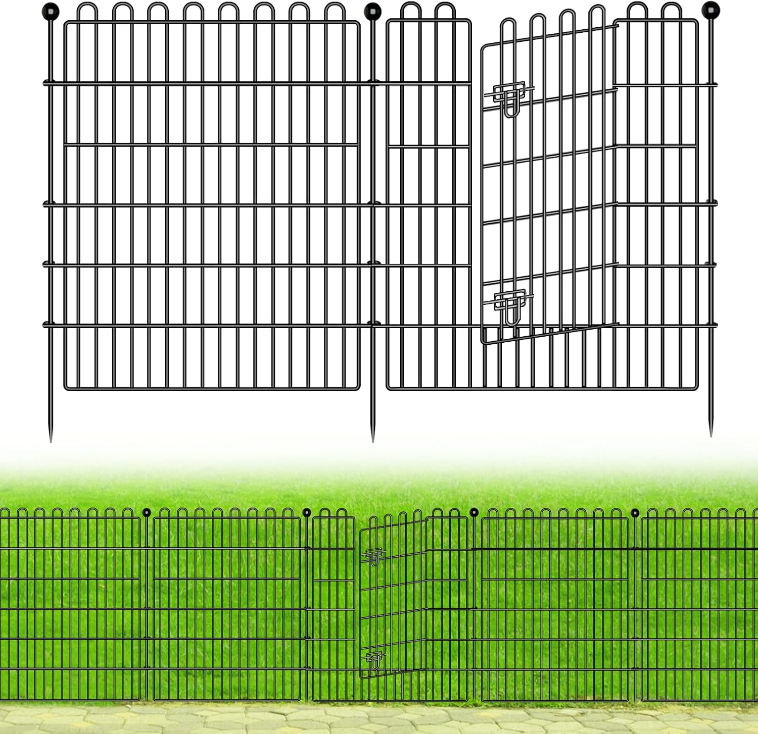 CLEASO 32 in x 23.6 ft Decorative Fence