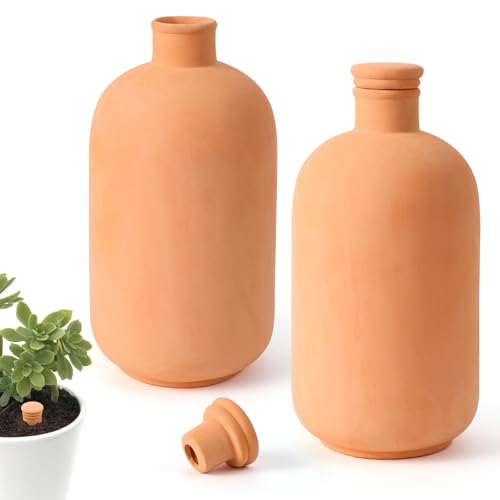 2 pcs Large 10x5in Ollas Terracotta Watering Pots (1.8L)