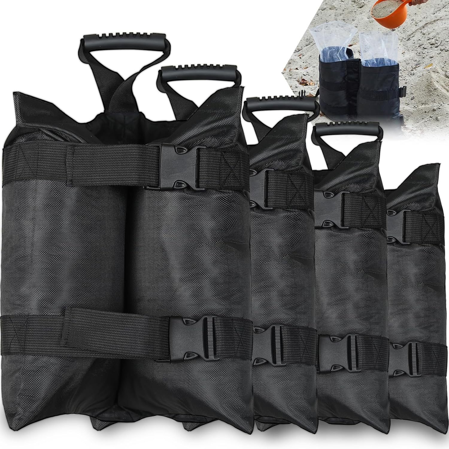 Esmorah Extra Large 320LB Sandbags (4-Pack)