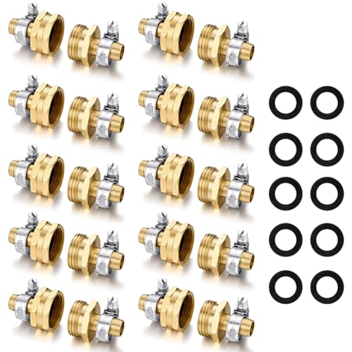 SIGURANTA Garden Hose Repair Connector (1/2"Barb-10 Set)