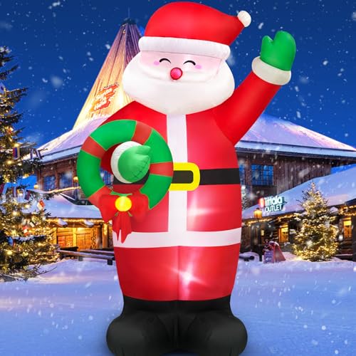 MICOCAH 8FT Inflatable Santa