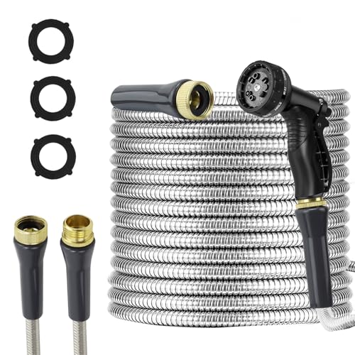 Stainless Steel Garden Hose 100ft