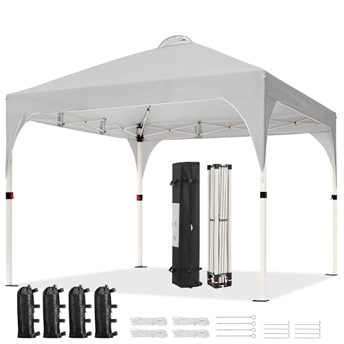 Yaheetech 10x10 Pop Up Canopy (Light Gray)