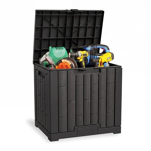 EAST OAK 31 Gallon Deck Box (Black)