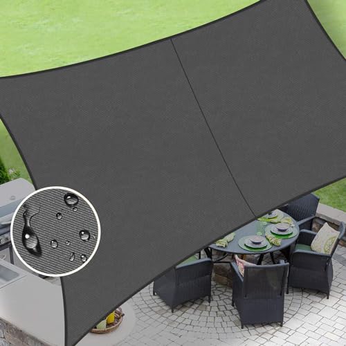 LOVE STORY Rectangle 9'x10' Waterproof Sun Shade Sail Canopy
