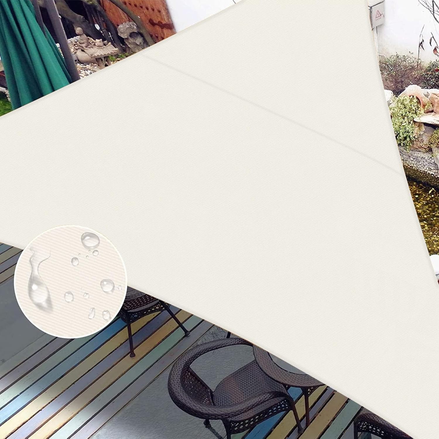 LOVE STORY Right Triangle 10'x12'x15.6' (Cream)