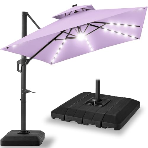 Best Choice Products 10x10ft Cantilever Patio Umbrella (Lavender)