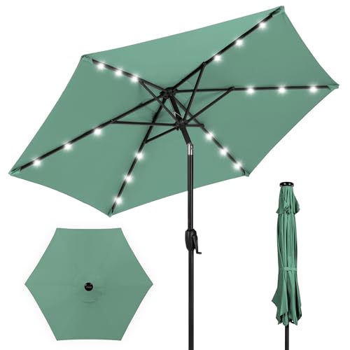 Best Choice Products 7.5ft Solar Umbrella (Seaglass)