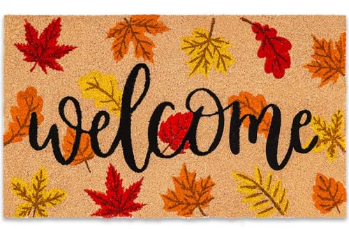 JarThenaAMCS Fall Natural Coir Door Mat