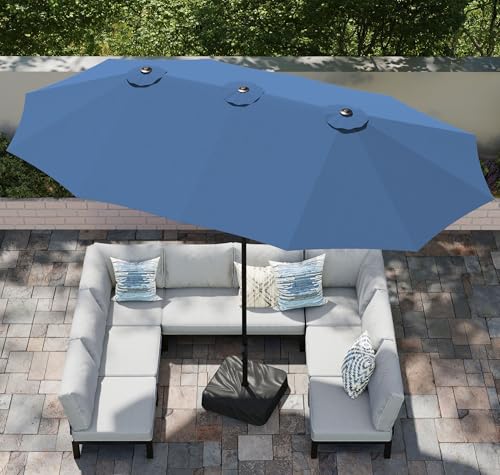 PHI VILLA 15ft Patio Umbrella (Blue)