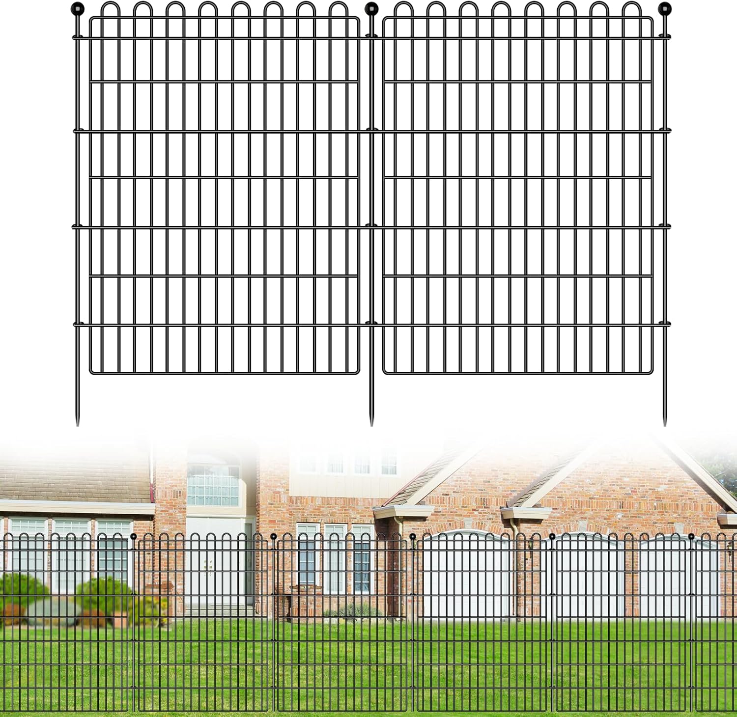 CLEASO 40 in x 23.6 ft Decorative Fence