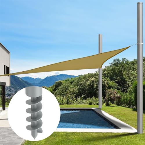 Miveda 12Ft Spiral Ground Poles (2-Pack)