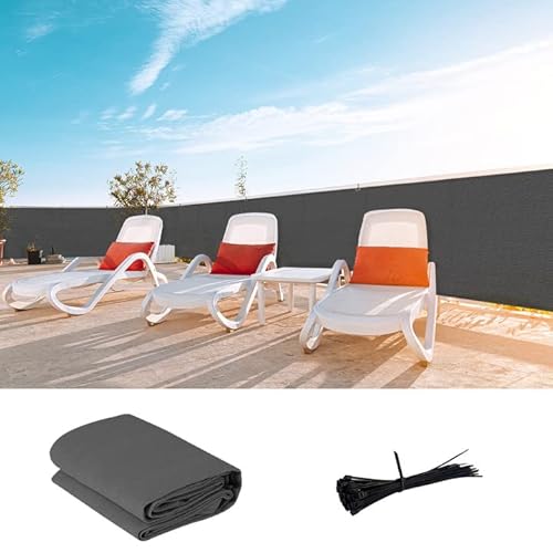 LOVE STORY 2'6''x21' Charcoal Privacy Screen