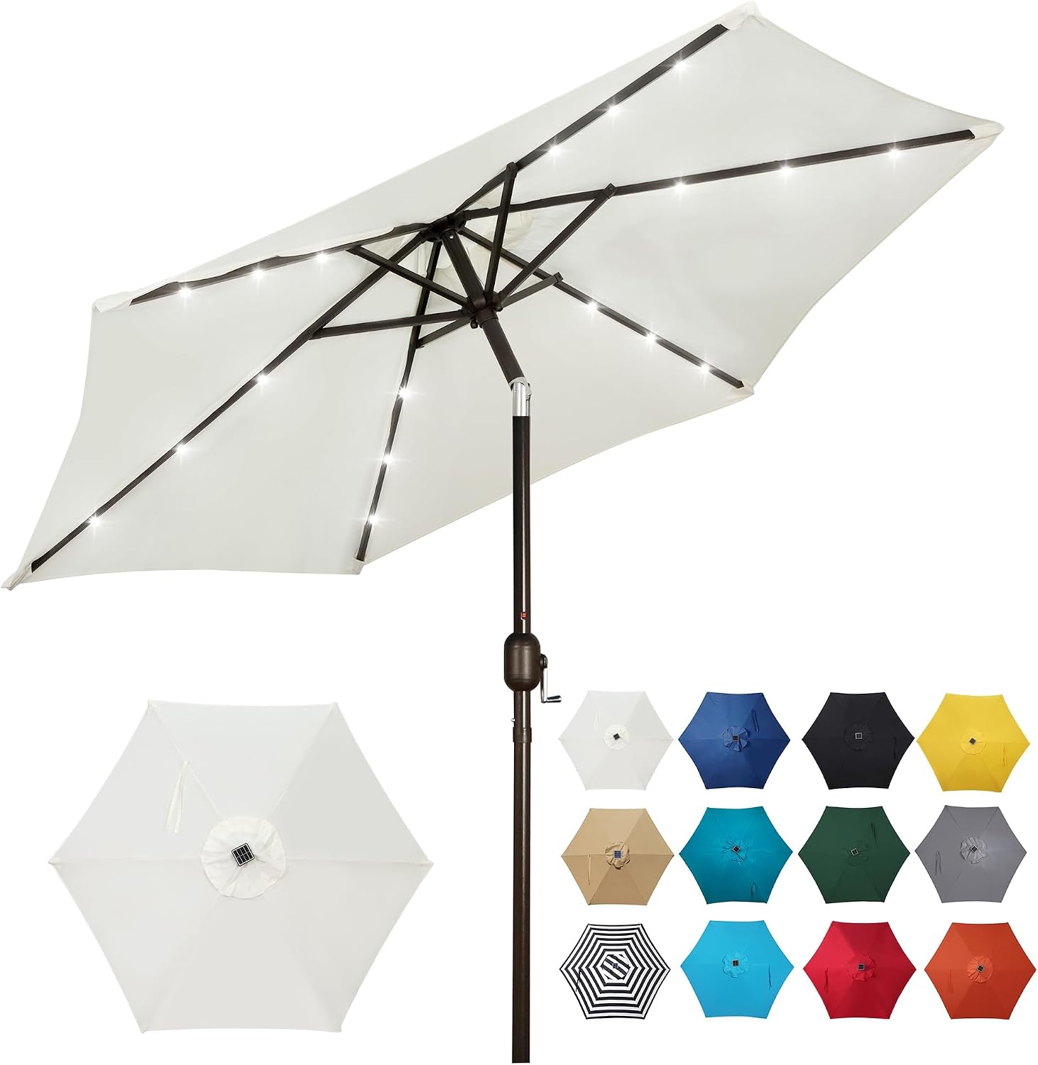 7.5ft Solar Umbrella 32LED