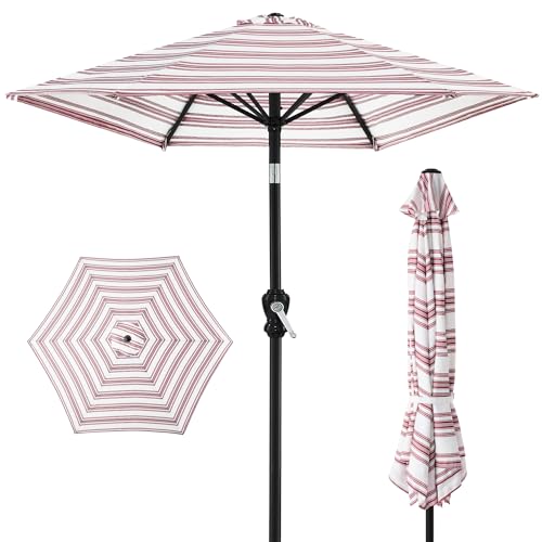 Best Choice Products 10ft Striped Burgundy