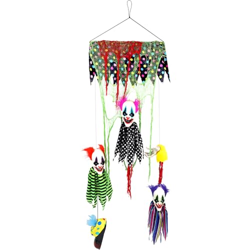 Haunted Hill Farm Floating Clown Heads