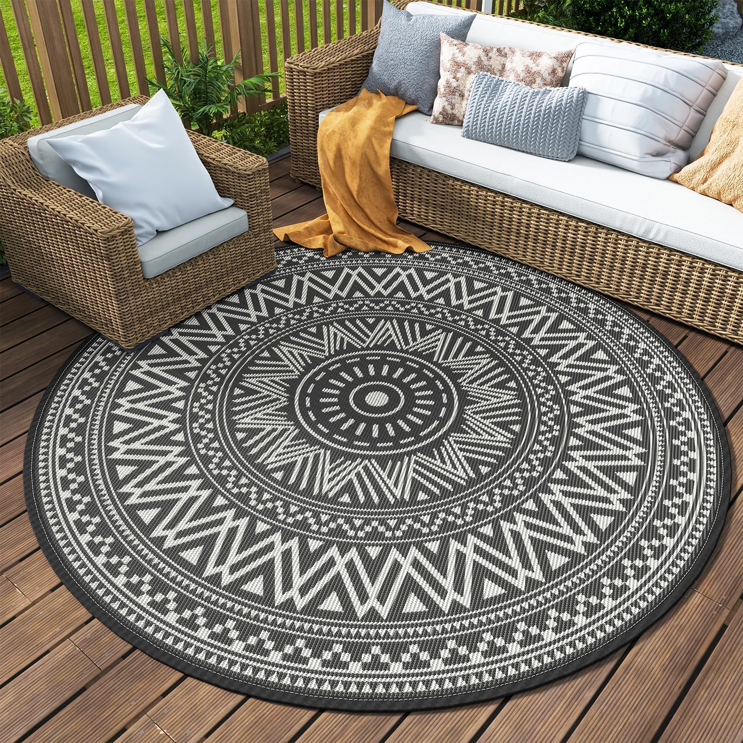 MontVoo Outdoor Rug 10ft Round