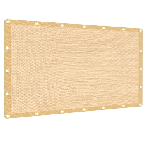 90% Sun Shade Cloth, 10x20ft Pergola Shade Cover with Reinforced Grommets, Shade Fabric Privacy Screen Cover Canopy with UV Protection for Pergola, Patio, Garden, Porch, Deck, Backyard