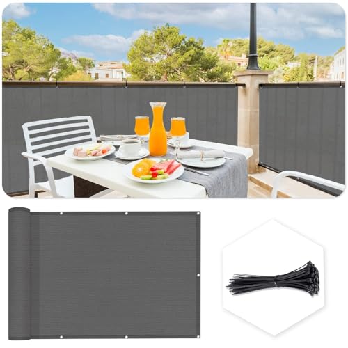 SUNLAX 3'x27' Dark Grey Fence Covering