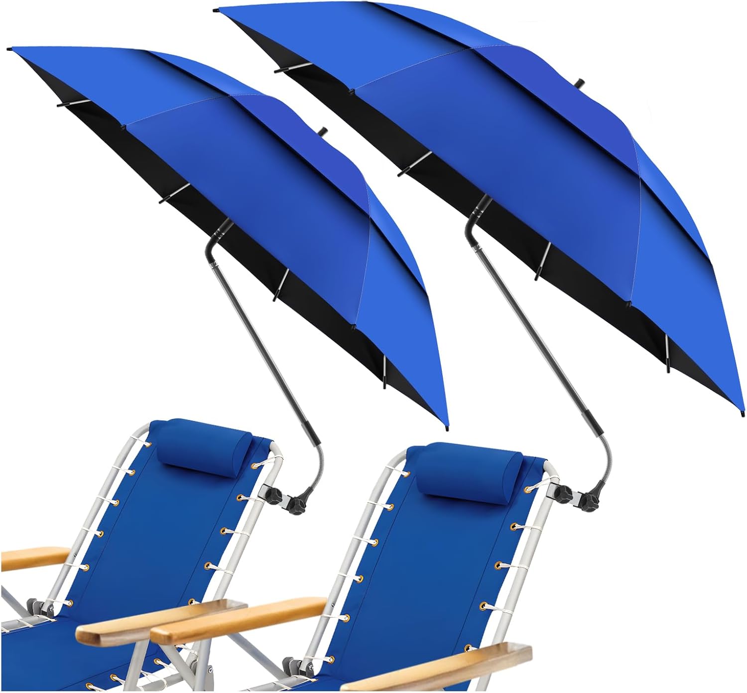 NBtoUS 48.6" Double Canopy Clamp Umbrella
