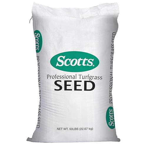 Scotts Professional Turfgrass Seed Sun and Shade Mix, Uncoated, 99.9% Weed Free, 50 lbs.