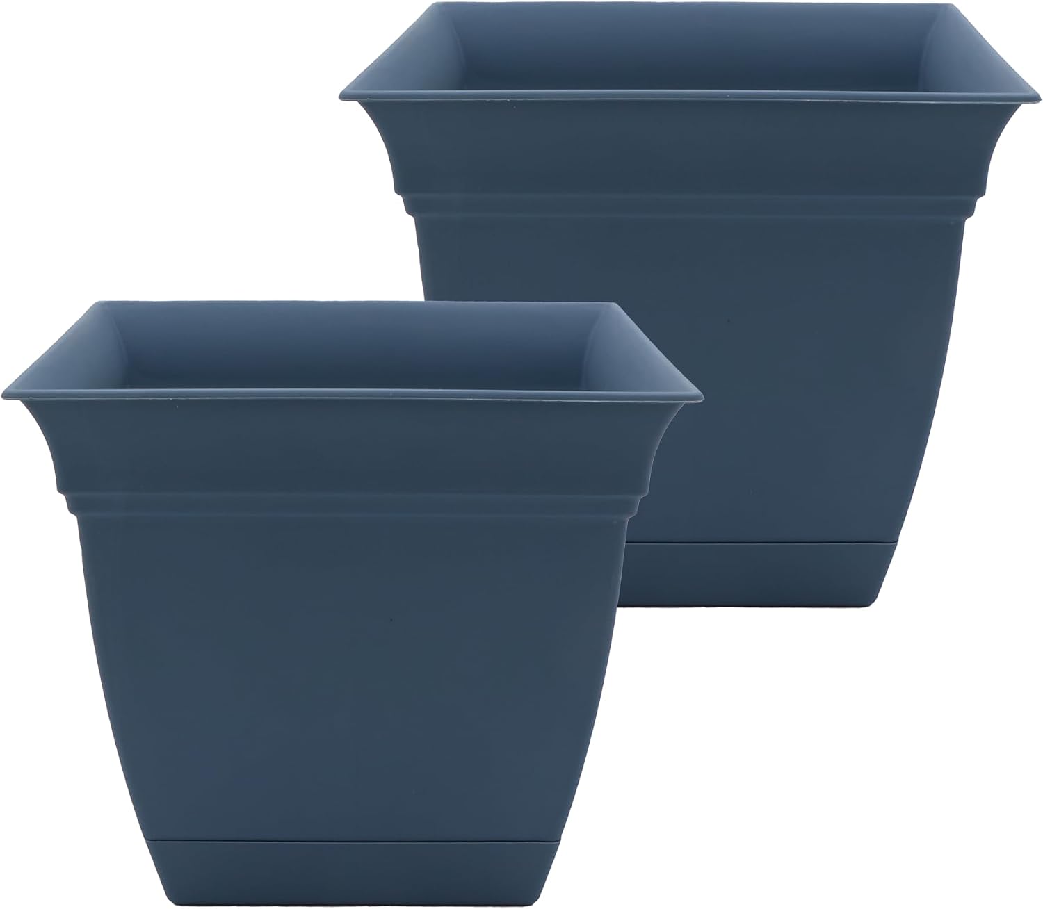 HC Companies Eclipse 12" Square Pot (Pack of 2)