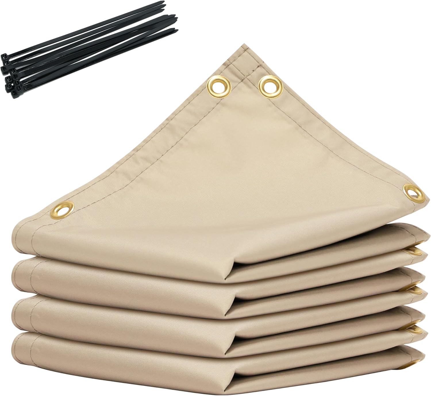 Royal Shade 4' x 24' Grey Custom Size Waterproof Shade Cloth Dog Kennel Shade with Grommets - 90% Sunblock, Durable Mesh Fabric Tarp for Fence Privacy Screen, Greenhouse, Coop & Pet Playpen