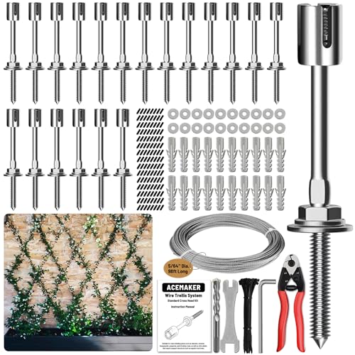 Wire Trellis 20-Set, 5/64" x 98ft (Top Rated)