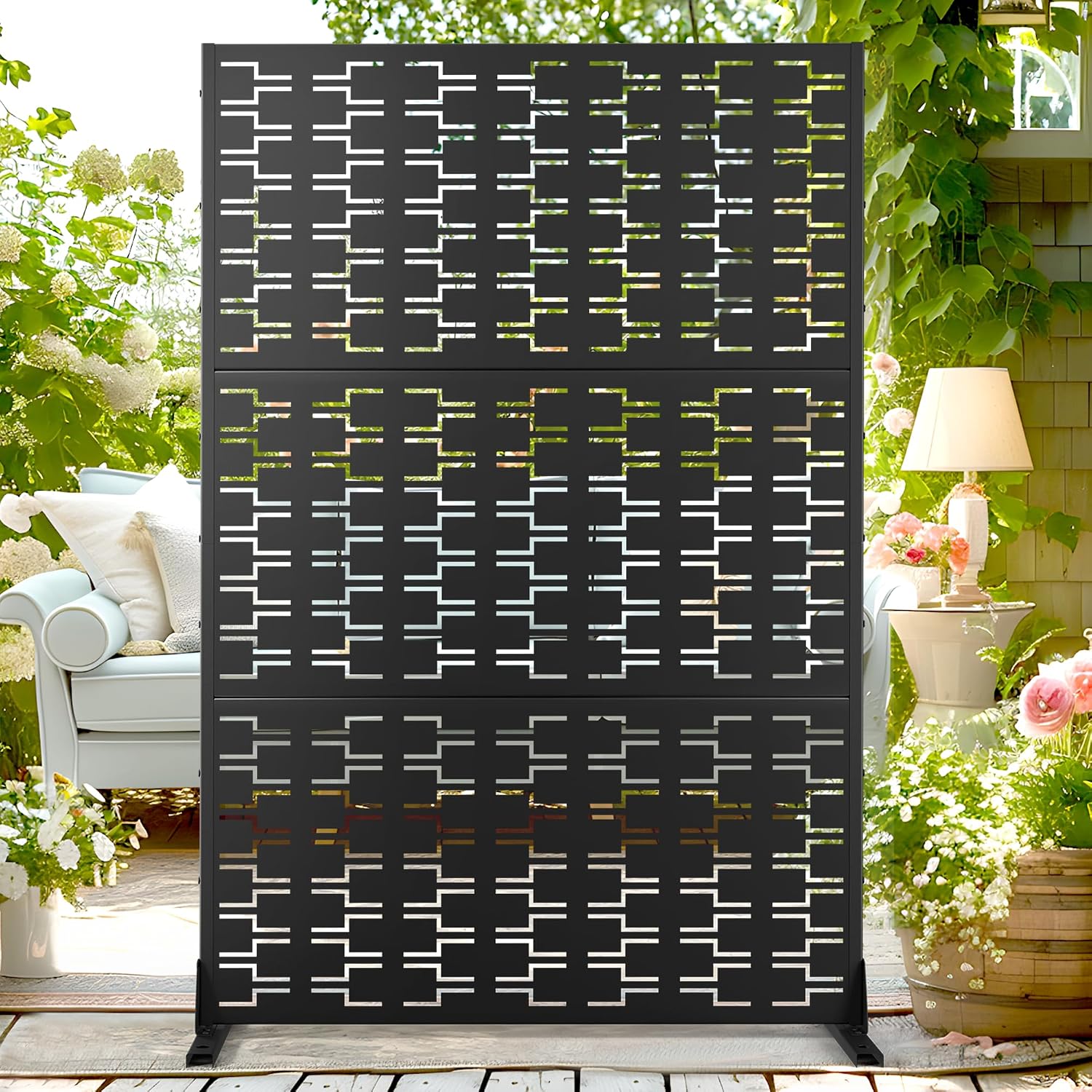 TUYOHW 72" Metal Privacy Screen