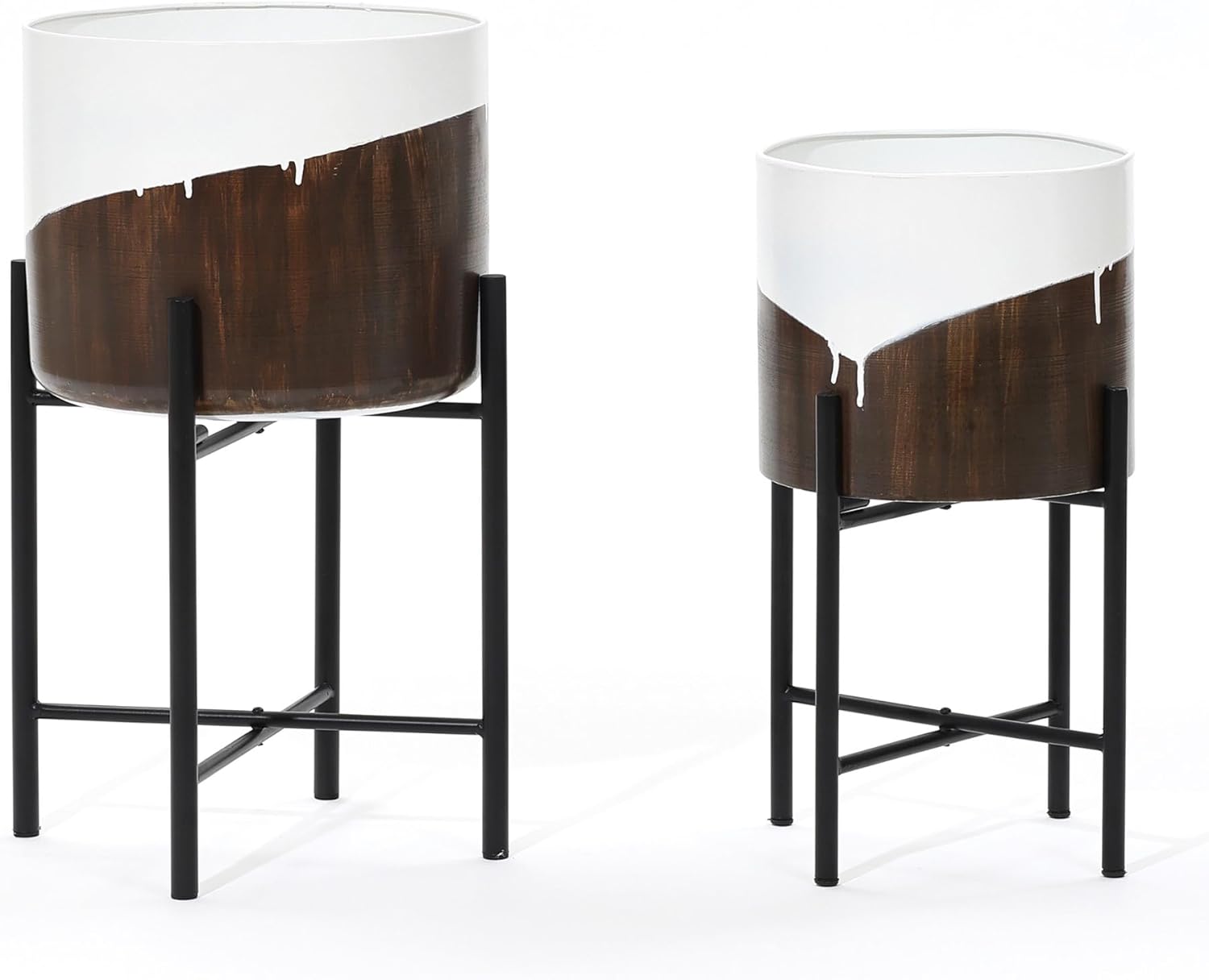 LuxenHome Modern Planter Pots (Set of 2)