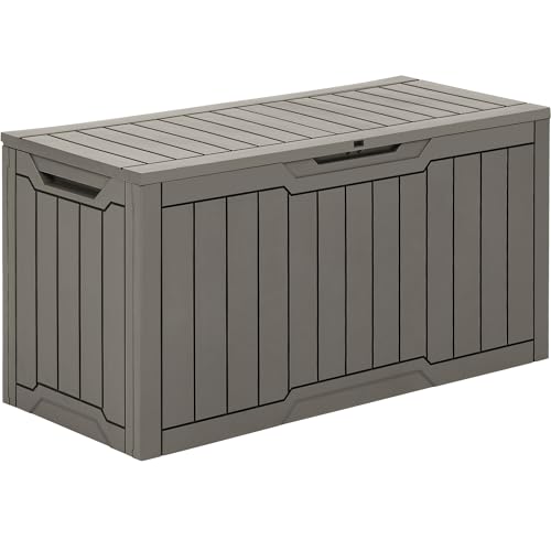 YITAHOME 80 Gallon Resin Deck Box (Taupe)