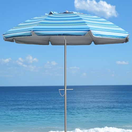 wikiwiki 7ft Beach Umbrella with Sand Anchor