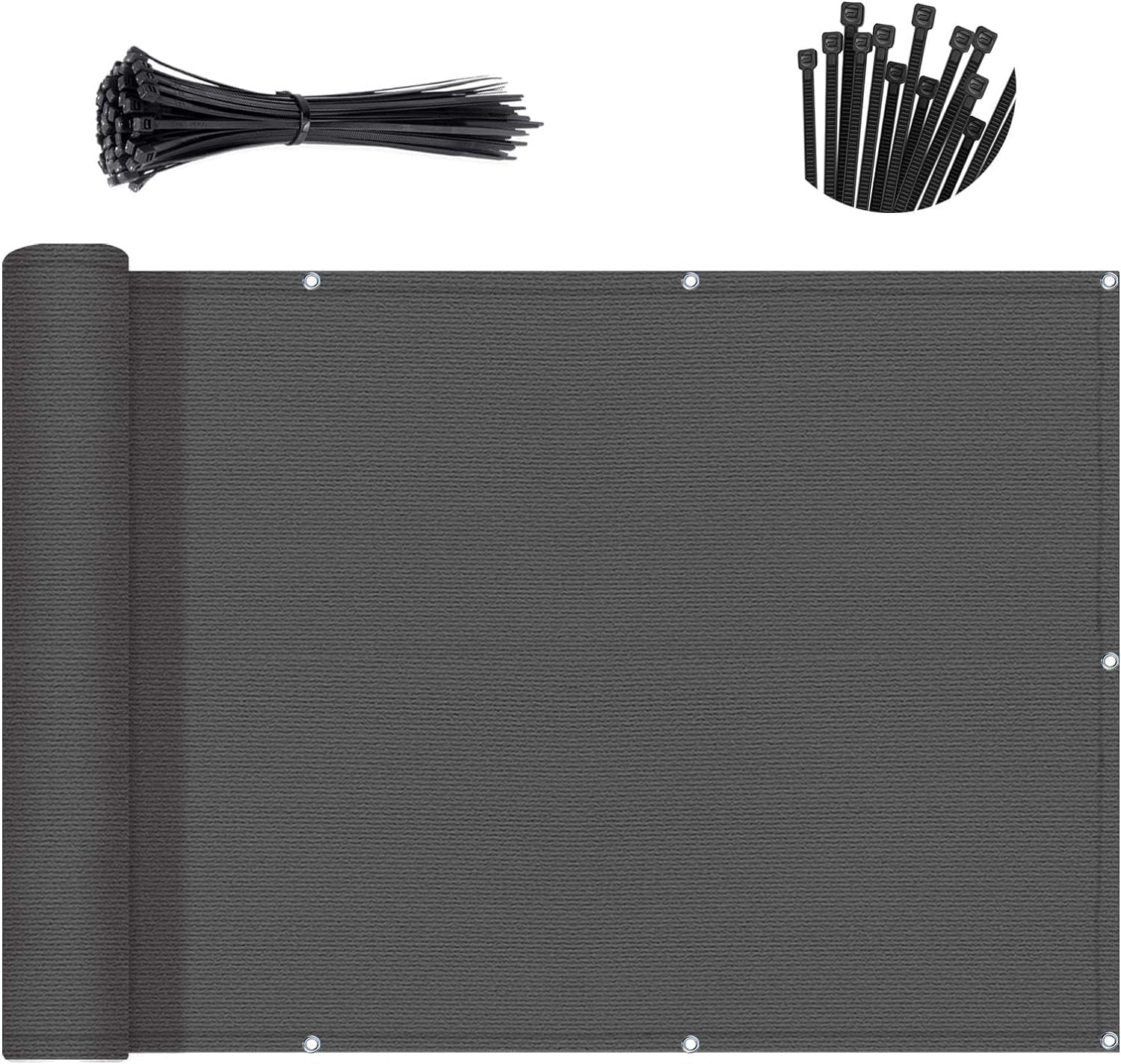 SUNNY GUARD 3.3'x29' Dark Gray Privacy Screen