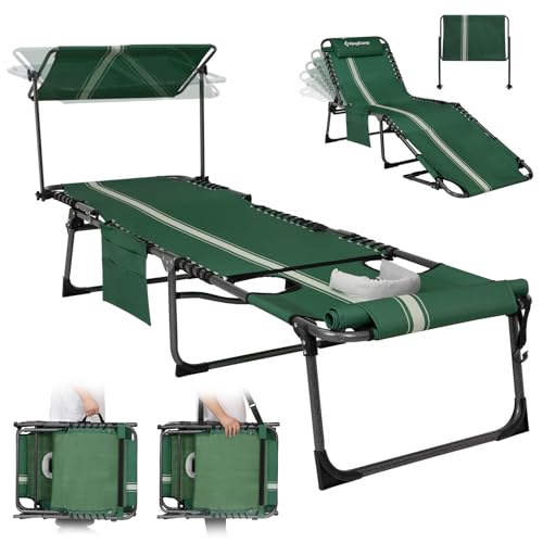 KingCamp Tanning Chair with Canopy
