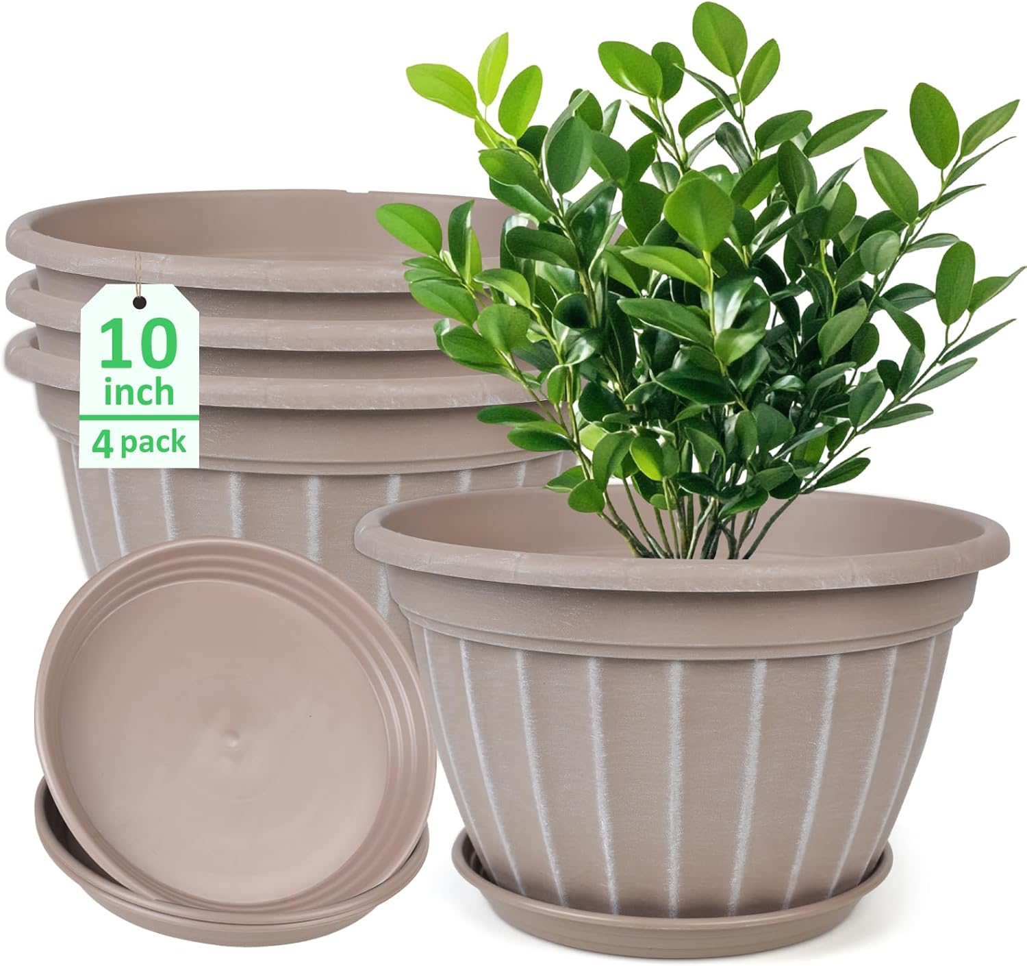 FGstyle 4-Pack 10" Pots