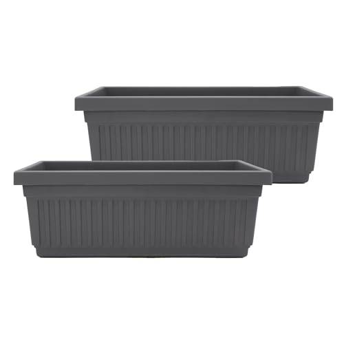 HC Venetian Window Planter 24" Warm Gray (Pack of 2)