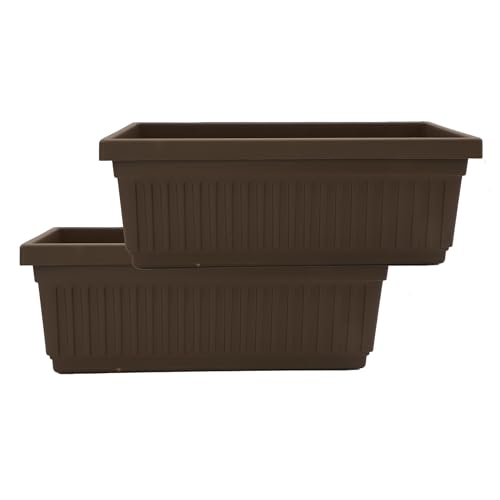 HC Venetian Window Planter 24" Chocolate (Pack of 2)