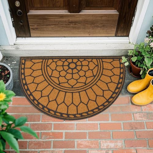 TYUU Half Circle Door Mat Outdoor